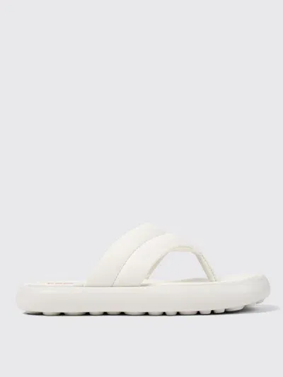 Camper Flat Sandals  Woman Color White