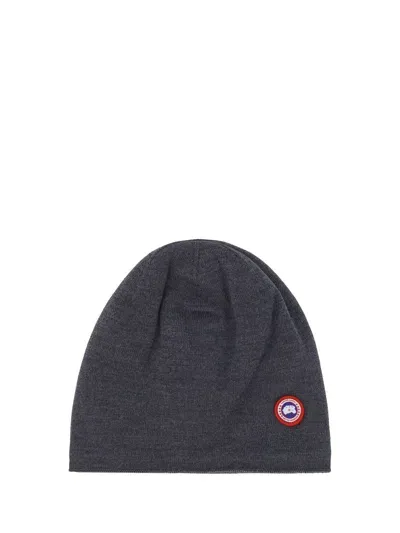 Canada Goose Beanie Hat In Iron Grey