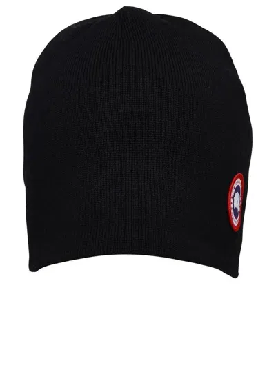 Canada Goose Black Wool Beanie