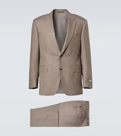 Canali Cashmere Suit In Beige