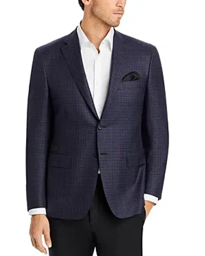 Canali Tonal Wool Sport Coat In Navy