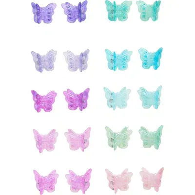 Capelli New York Kids' 20-pack Butterfly Claw Clips In White