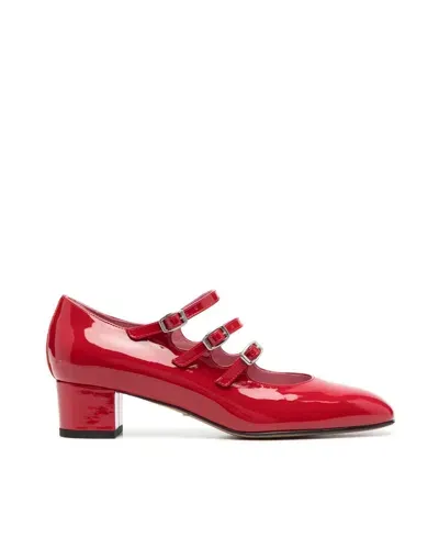 Carel Paris 1952 Mary Jane Kina Décolleté In Red Patent Leather In 330840