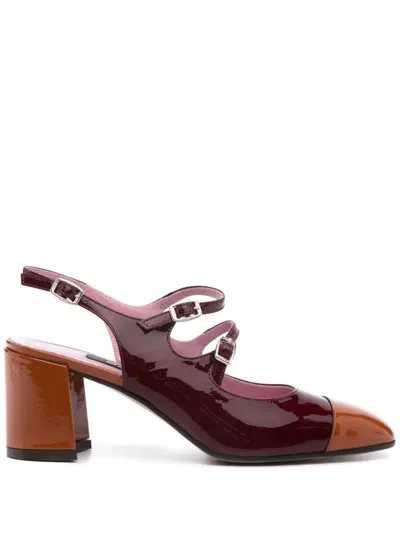 Carel Paris 60mm Papaya Pumps In Rot