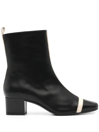 Carel Paris Boots In Nero E Avorio