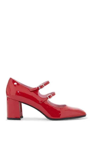 Carel Paris 'mary Jane Alice In Patent Leather In Red