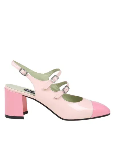 Carel Paris Mary Jane Shoe In Calfskin In Pink