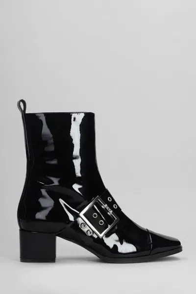 Carel Paris Rock High Heels Ankle Boots In Black