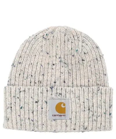 Carhartt Anglistic Beanie In Grey