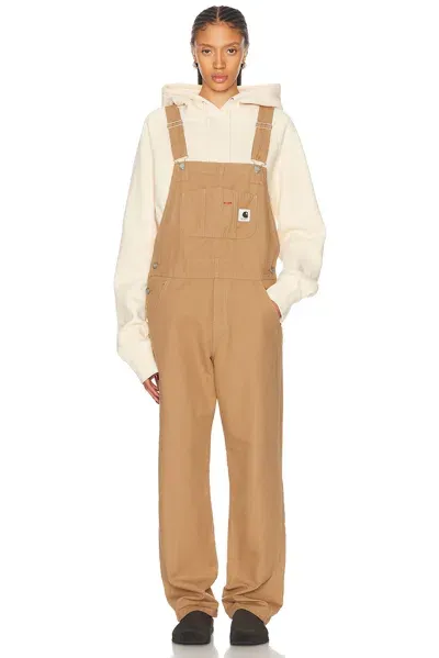 Carhartt Bib Overall In Peanut Rinsed