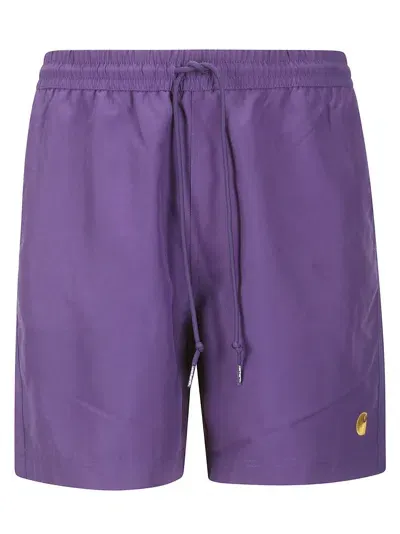 Carhartt Purple Chase Swim Shorts