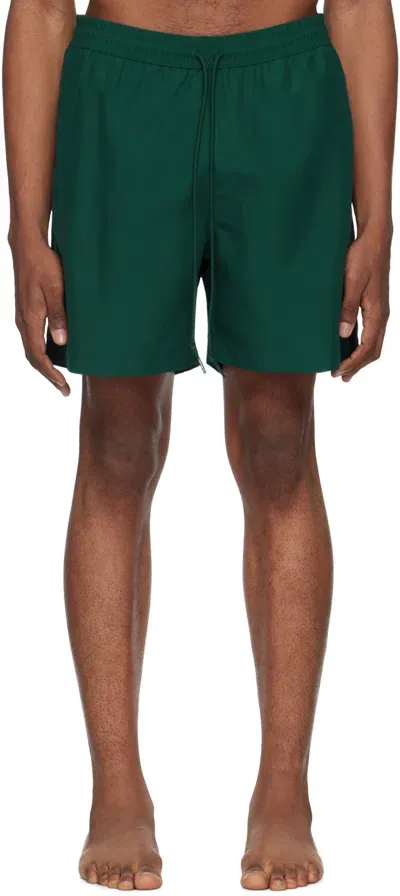 Carhartt Green Chase Swim Shorts In 1yw Chervil / Gold