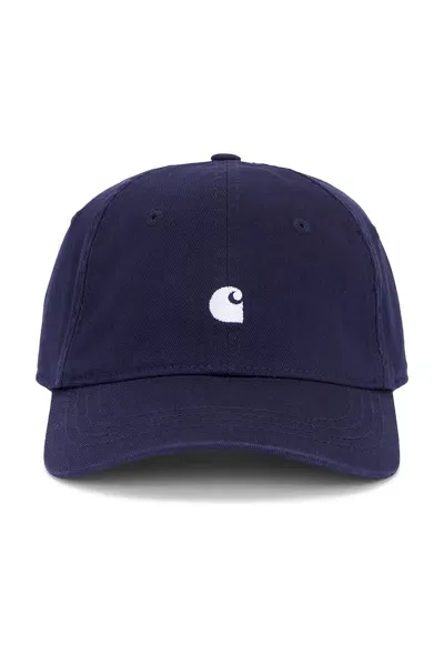 Carhartt Madison Logo Cap In Air Force Blue & White