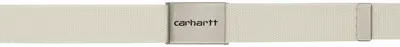 Carhartt Off-white Clip Belt In Xx D6 Wax