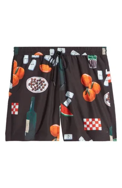 Carhartt Slater Swim Shorts In Black