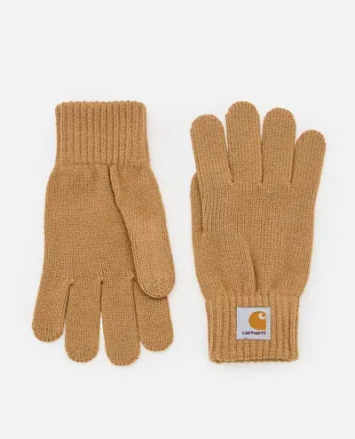 Carhartt Watch Gloves In Beige