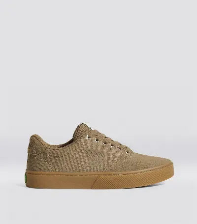 Cariuma Naioca Pro Gum Burnt Sand Suede And Canvas Burnt Sand Logo Sneaker Men