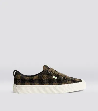 Cariuma Oca Low Brown Plaid Sneaker Men