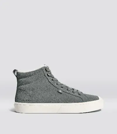 Cariuma Oca Therma High Hooks Charcoal Grey Suede Boot Men