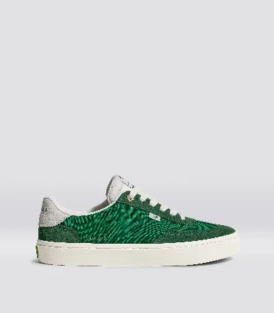 Cariuma Toca Abundant Green Suede Green Nylon Sneaker Women In Abundant Green/green