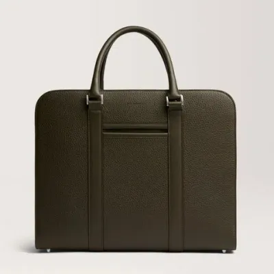 Carl Friedrik Palissy Briefcase Dark Olive In Green