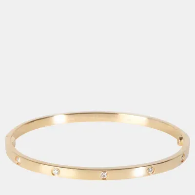 Pre-owned Cartier Yellow Gold 10 Diamond Love Bracelet