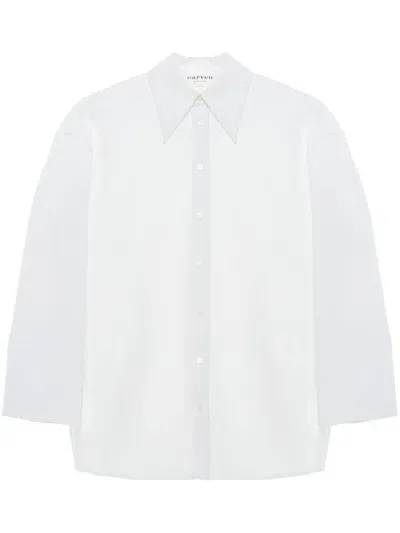 Carven Cotton-poplin Oversize Shirt In White