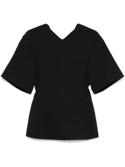 Carven Tunic Top In Black  