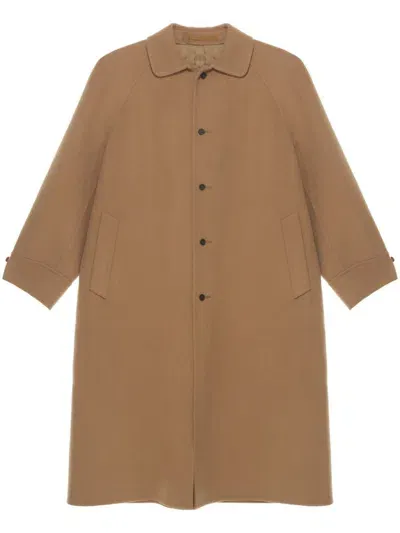 Carven Wool Coat In 褐色