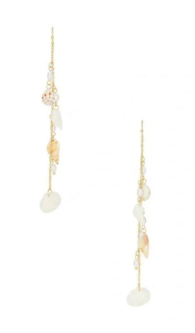 Casa Clara Quinn Earrings In Metallic Gold