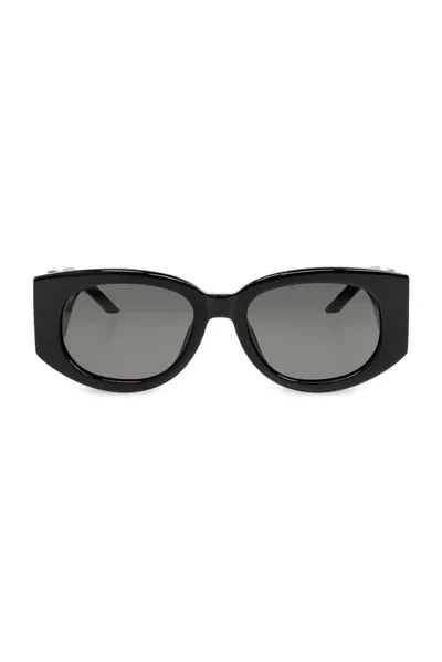 Casablanca The Memphis Oval Frame Sunglasses In Black