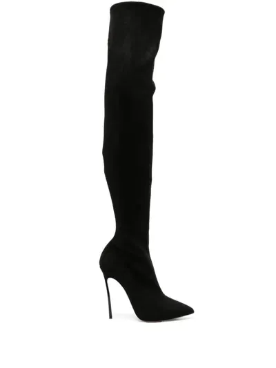 Casadei 100mm Julia Boots In Black