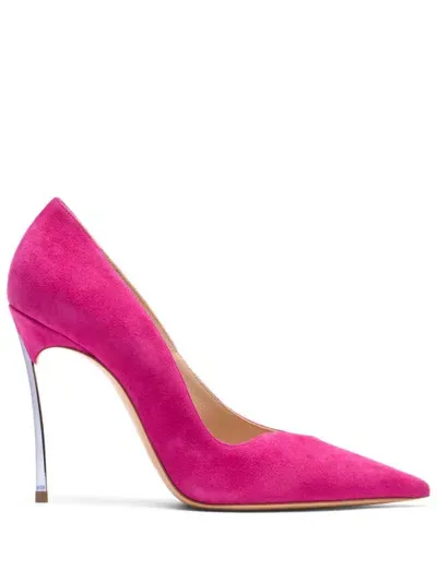 Casadei 100mm Superblade Pumps In Pink