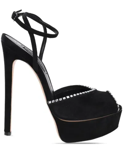 Casadei 140mm Flora Jolly Sandals In Black