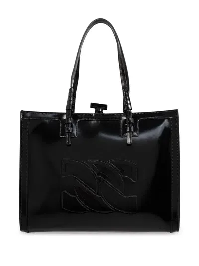 Casadei Beaurivage Tote Bag In Black