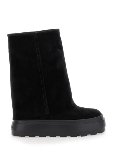 Casadei New Double Face Boot In Black