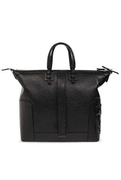 Casadei C-style Shopper Bag In Nero