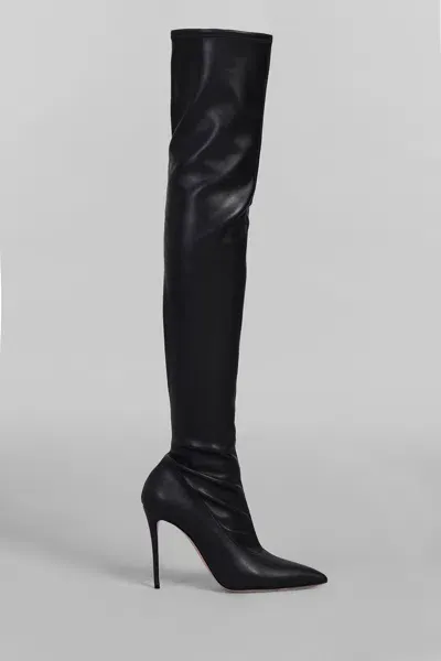 Casadei 100mm Julia Boots In Black