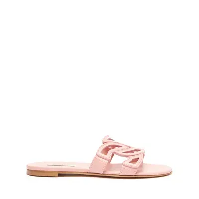 Casadei Miramar Slides - Woman Flats And Loafers Light Peach 39