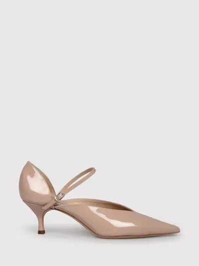 Casadei Scarlett Kitten Jolly Pumps In Nude & Neutrals