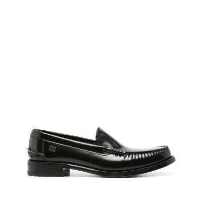 Casadei Cosmic Leather Loafers In Black