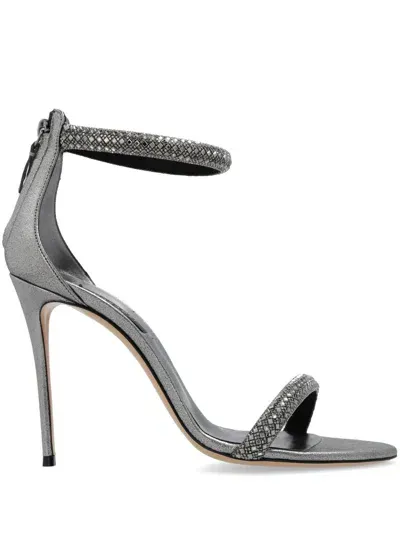 Casadei Stratosphere Julia Wonder Sandals In Silver