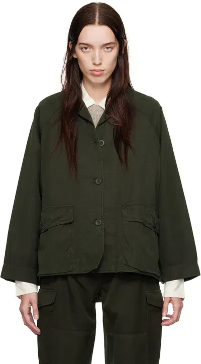 Casey Casey Khaki Mathilde Jacket In Dark Khaki