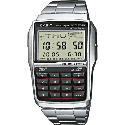 Casio Databank Calculator Steel In Metallic