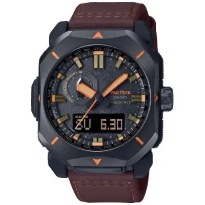 Casio Pro Trek - Though Solar - Triple Sensor In Brown