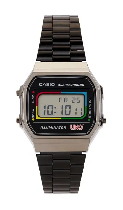 Casio Uno Card Collaboration Watch In Black