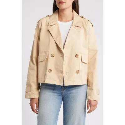 Caslonr Caslon(r) Cotton Utility Trench Jacket In Tan Shore