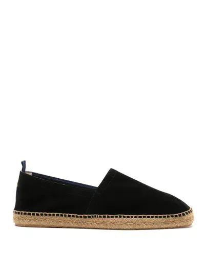 Castaã±er Black Woven Tab Espadrilles