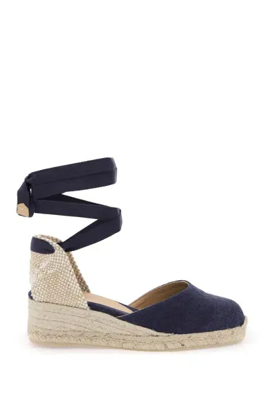 Castaã±er Castaner Carina Wedge Espadrillas In Blue