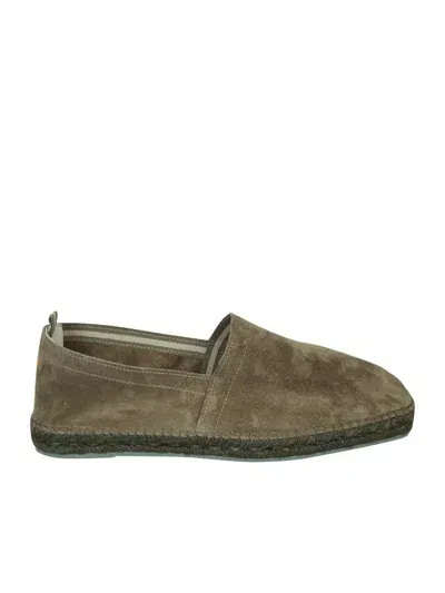 Castaã±er Pablo Suede Military Green Espadrilles